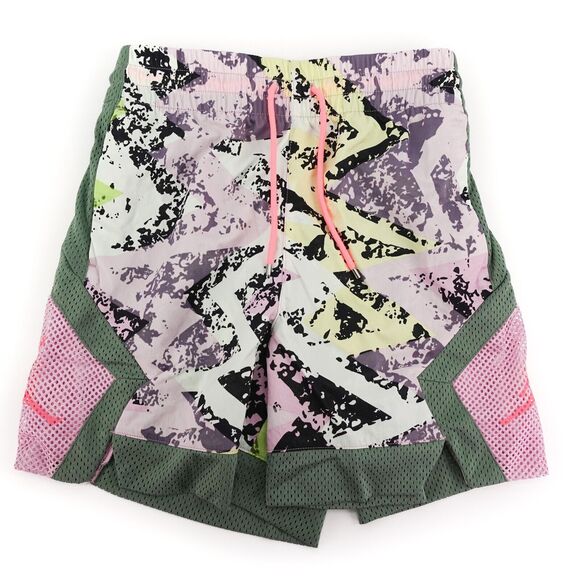 Womens Jordan Multicolor Drawstring Mesh Basketball Shorts DC2149 676 Size XS